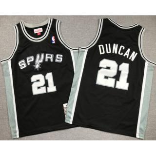 Tim Duncan, San Antonio Spurs ( Retro Negro) - NIÑOS